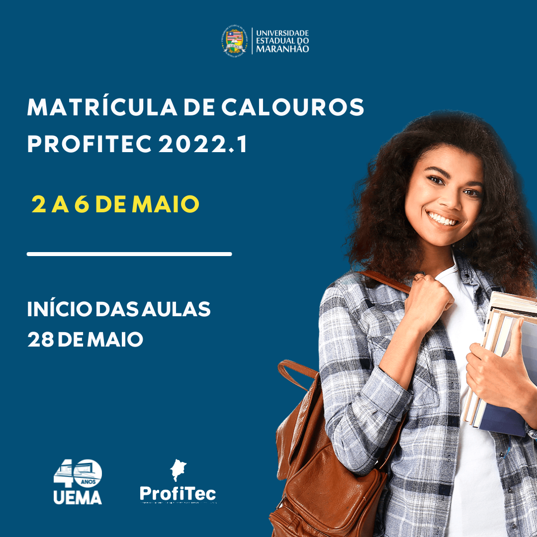 Matrícula de calouros PROFITEC do primeiro semestre de 2022 inicia hoje (2)