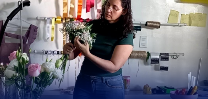 Empreendedorismo: Estudante do 4º período do CST em Design de Interiores do PROFITEC cria negócio na área de floricultura