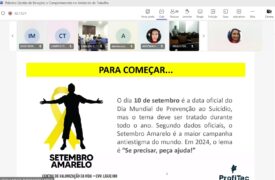 ProfiTec inicia semestre 2024.2 com palestra em alusão ao Setembro Amarelo